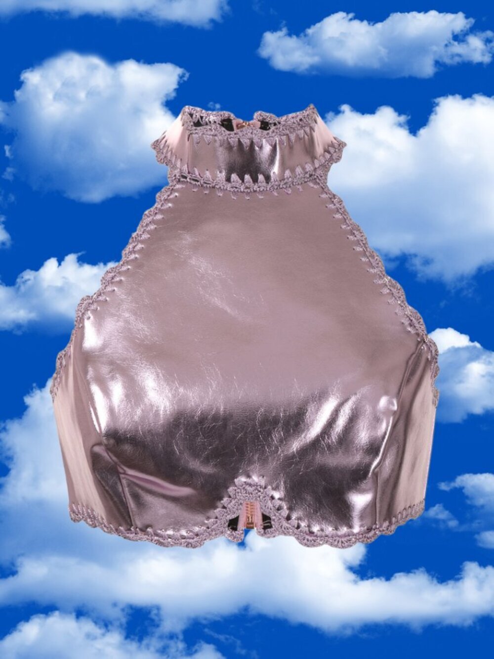 alice McCALL Cool Cat Pink Metallic Top Size US 2 NWT MSRP $225